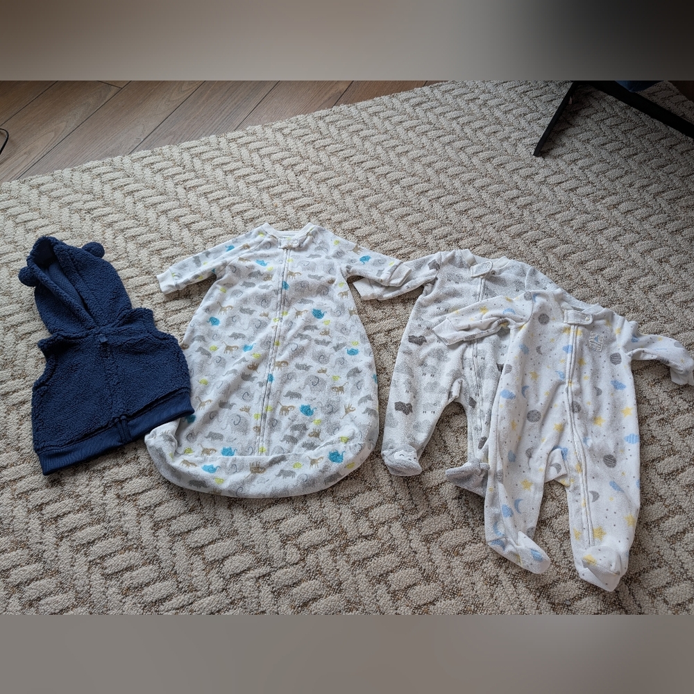 Baby Sleep Sacks and Onesies Set